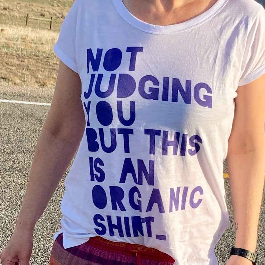 Not Judging - hvid | Slub shirt