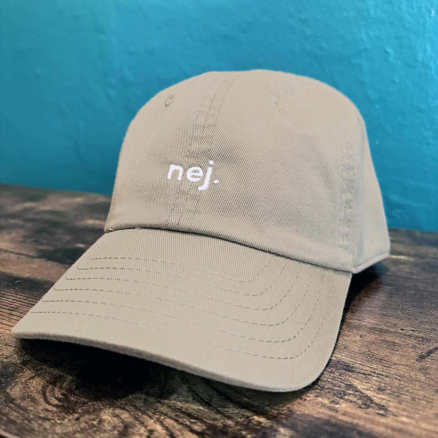 Nej hat khaki beige til små hoveder og kids