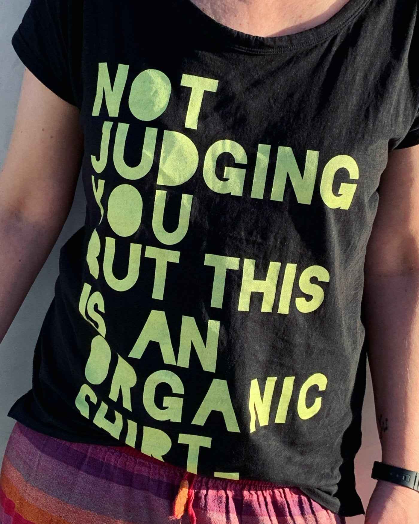 Not Judging - black | Slub shirt