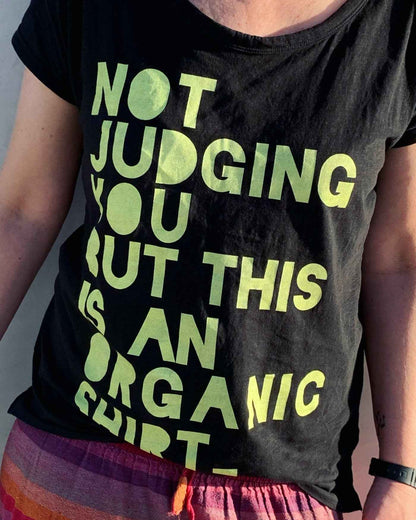 Not Judging - black | Slub shirt