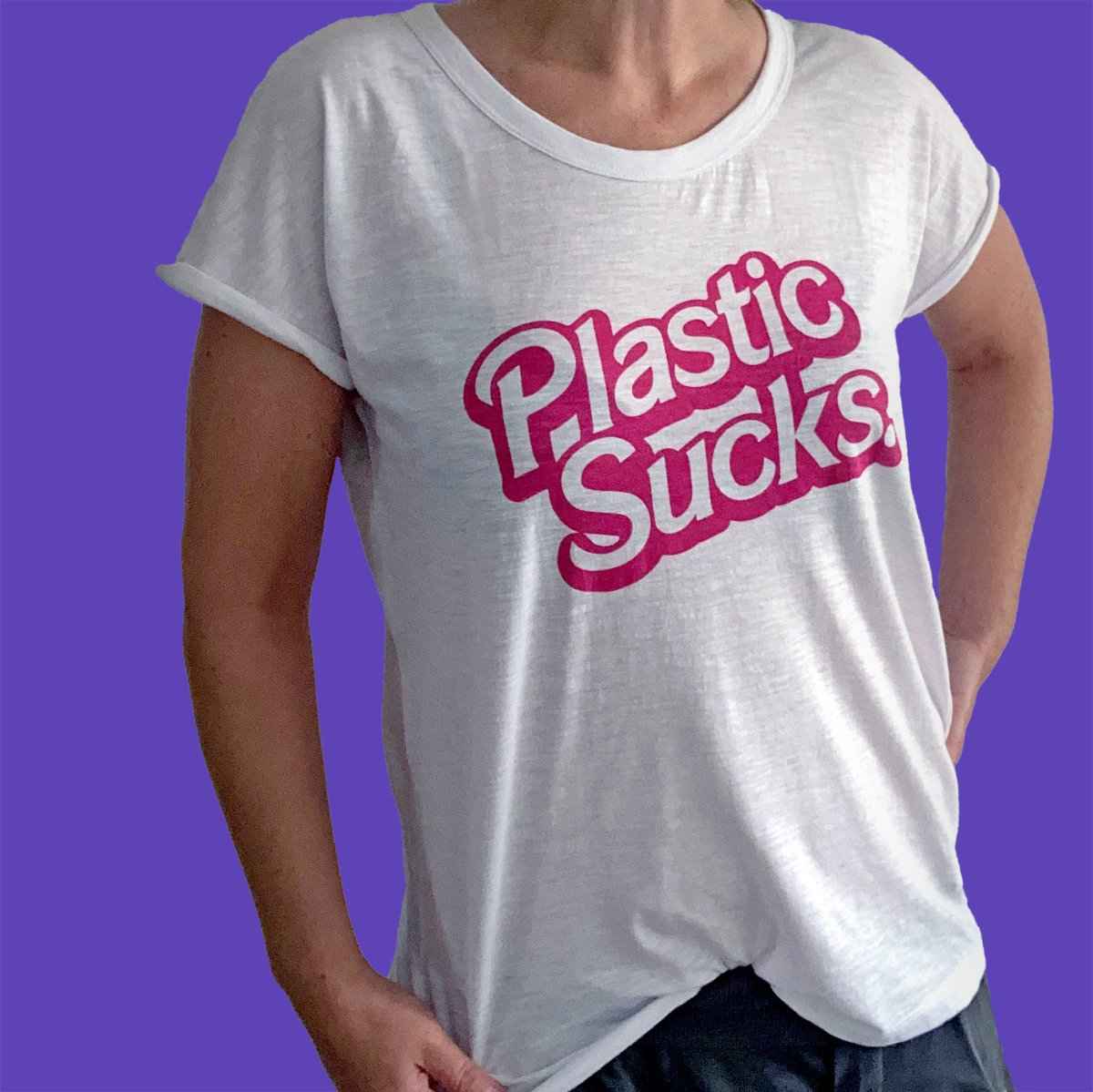 Plastic Sucks | Slub shirt