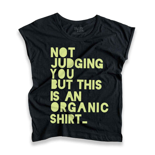 Not Judging - black | Slub shirt